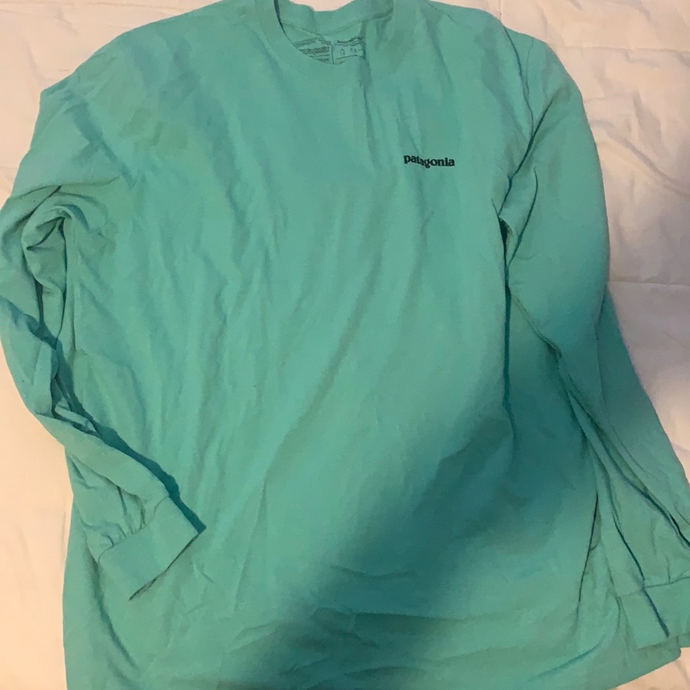 Men’s XL long sleeve Patagonia shirt mint color